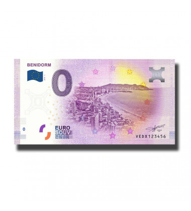 0 Euro Souvenir Banknote Benidorm Spain VEDX 2019-1