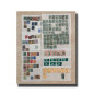 World Stamp Collection Hinged on Sheets