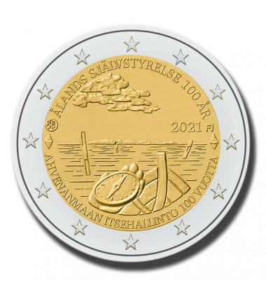 2021 Finland Alands Autonomy 100 Years 2 Euro Coin