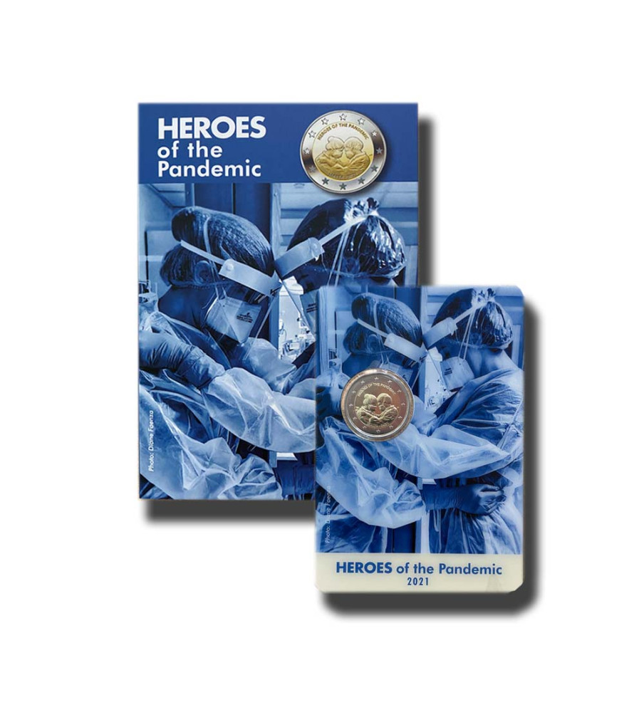 2021 Malta Heroes of the Pandemic 2 Euro Coin