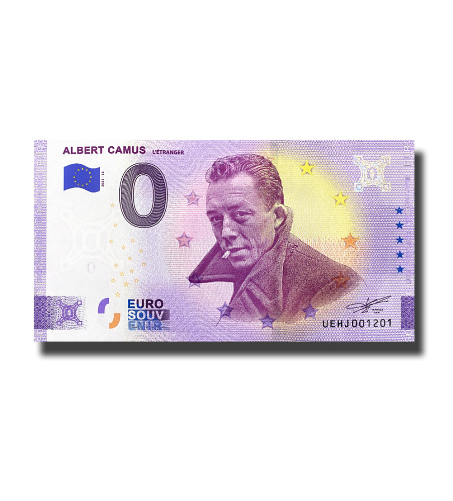 0 Euro Souvenir Banknote Albert Camus France UEHJ 2021-12