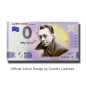 0 Euro Souvenir Banknote Albert Camus Colour France UEHJ 2021-12