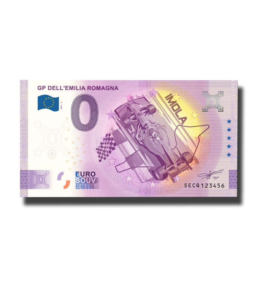 0 Euro Souvenir Banknote GP Dell'Emilia Romagna Italy SECQ 2021-5