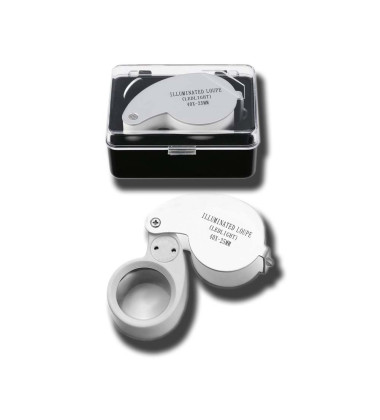 Loupe Illuminated x40 Battery Included White Colour