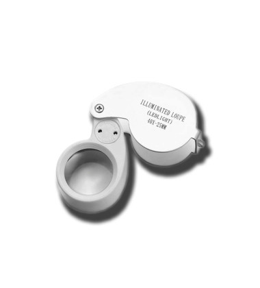 Loupe Illuminated x40 Battery Included White Colour