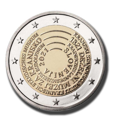 2021 Slovenia 200th Anniversary of the Establishment of the Carniola Provincial Museum 2 Euro Coin