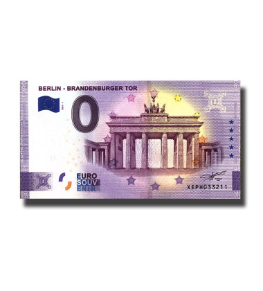 0 Euro Souvenir Banknote Berin - Brandenburger Tor Germany XEPH 2021-1