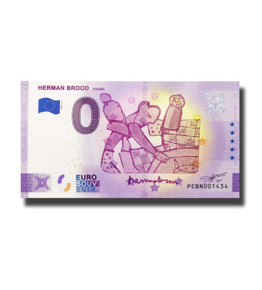 0 Euro Souvenir Banknote Herman Brood Netherlands PEBN 2021-1