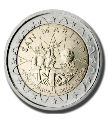 2005 San Marino World Year of Physics 2005 2 Euro Coin