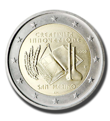 2009 San Marino European Year of Creativity and Innovation 2 Euro Coin