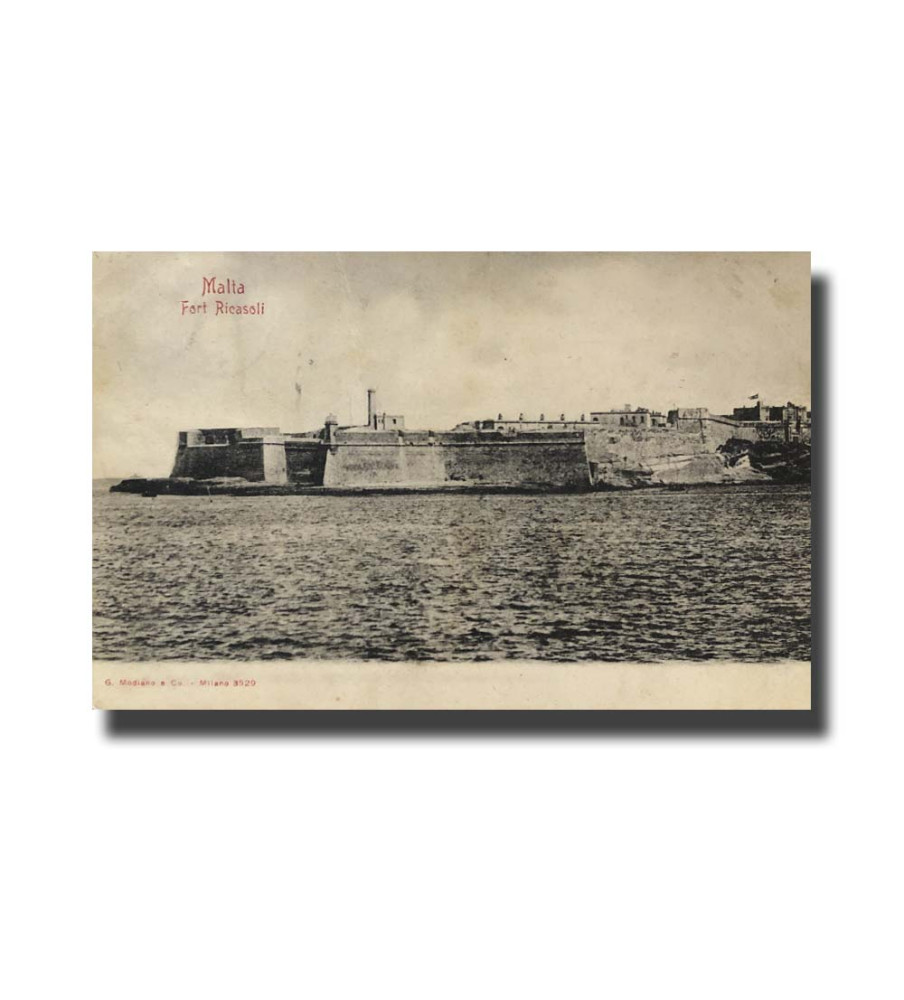 Malta Postcard G. Modiano Fort Ricasoli 3529 UPU Used Undivided Back