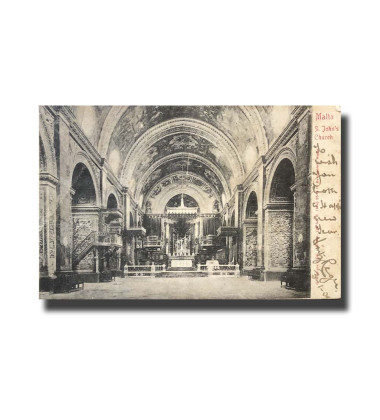 Malta Postcard G. Modiano Marine S.John's Church 3541 UPU Used Undivided Back