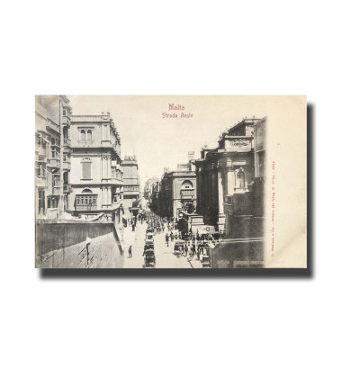 Malta Postcard G. Modiano Strada Reale 3554 UPU Unused Undivided Back