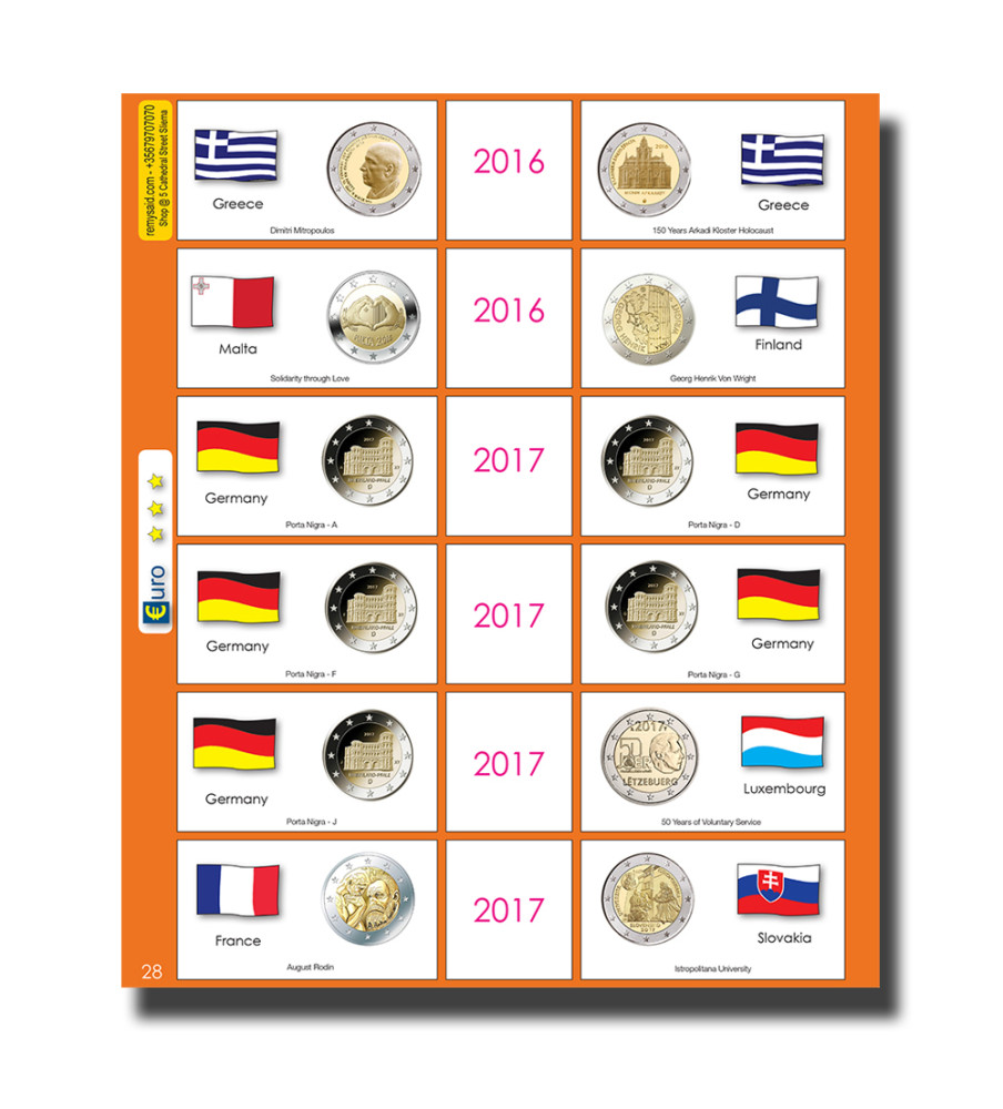 €2 Euro Commemorative Page 28