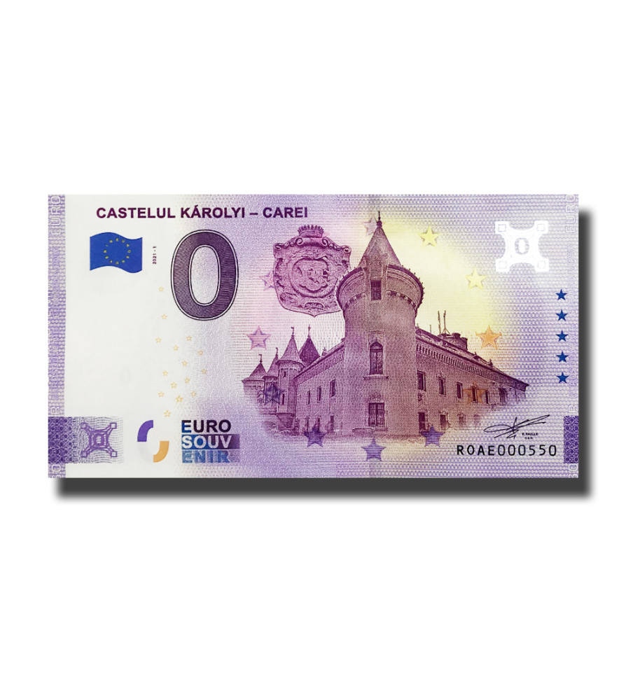 0 Euro Souvenir Banknote Castelul Karolyi Carei Romania ROAE 2022-1