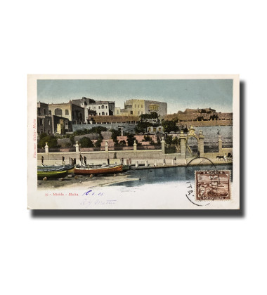 Malta Postcard Vincenzo Galea Misida Malta Used With Stamp Undivided Back