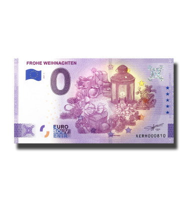 0 Euro Souvenir Banknote Frohe Weihnachten Germany XERH 2021-1