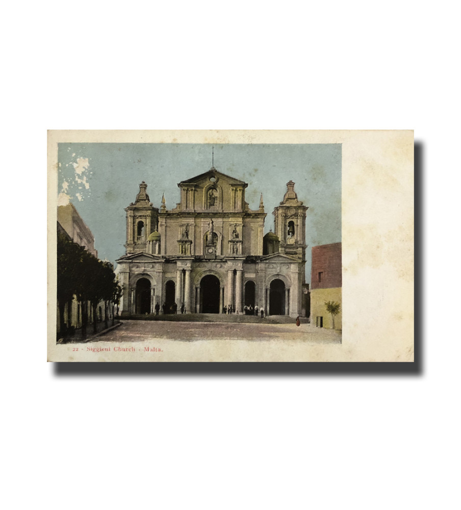 Malta Postcard Vincenzo Galea Siggiewi Church Used Undivided Back Unappropriated