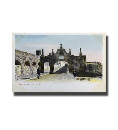 Malta Postcard Vincenzo Galea Fleur De Lis Gate New Unappropriated Undivided Back