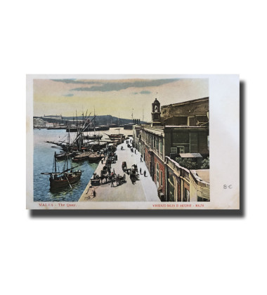 Malta Postcard Vincenzo Galea Di Antonio The Quay New Undivided Back