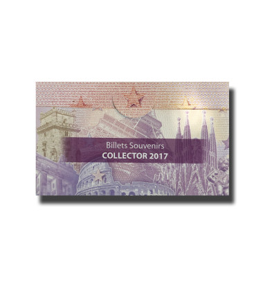 0 Euro Souvenir Banknote Polymer Collector Set of 15 Uncirculated 2017