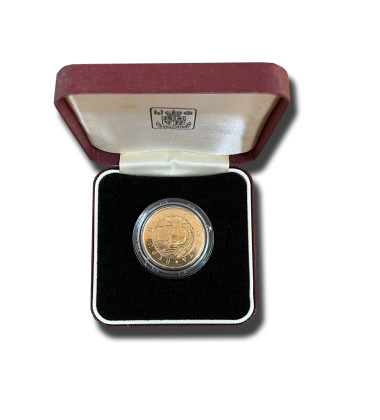 1983 Malta IYDP LM100 Gold Coin Brilliant Uncirculated Gold Year of the disabled Persons RARE