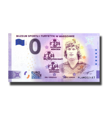 0 Euro Souvenir Banknote Muzeum Sportu I Turystyki W Warszawie Poland PLAM 2021-9