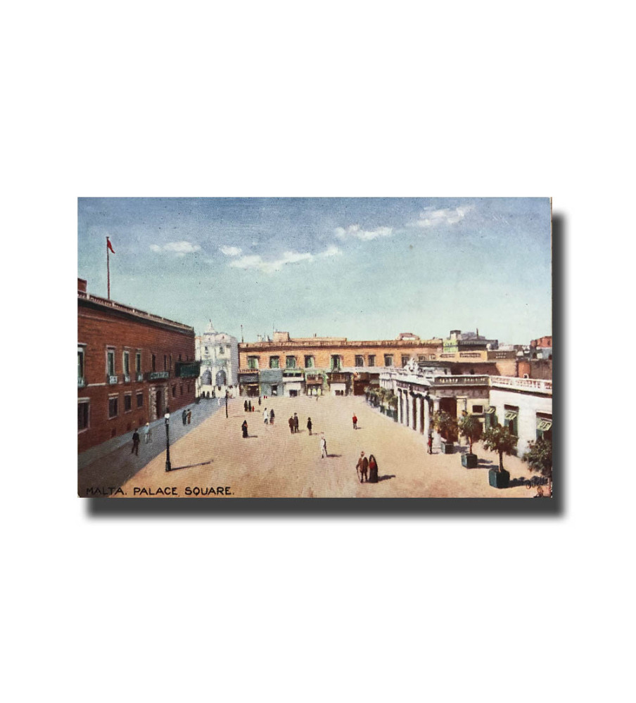 Malta Postcard Tucks Palace Square New Unused Divided Back