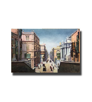 Malta Postcard Tucks Strada Reale New Unused Divided Back