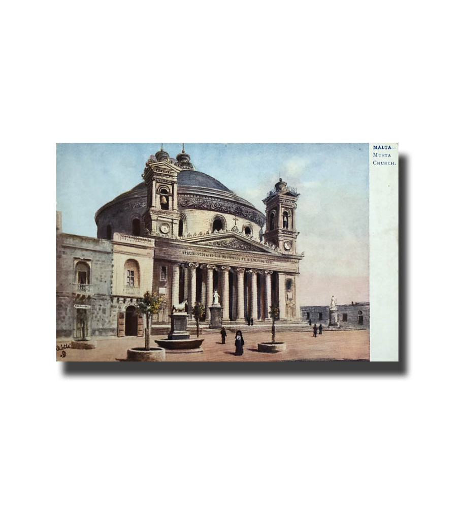 Malta Postcard Tucks Musta Church New Unused Divided Back