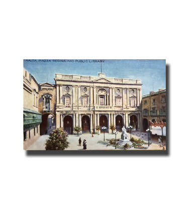 Malta Postcard Tucks Piazza Regina New Unused Divided Back