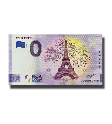 0 Euro Souvenir Banknote Tour Eiffel France UEBU 2022-6