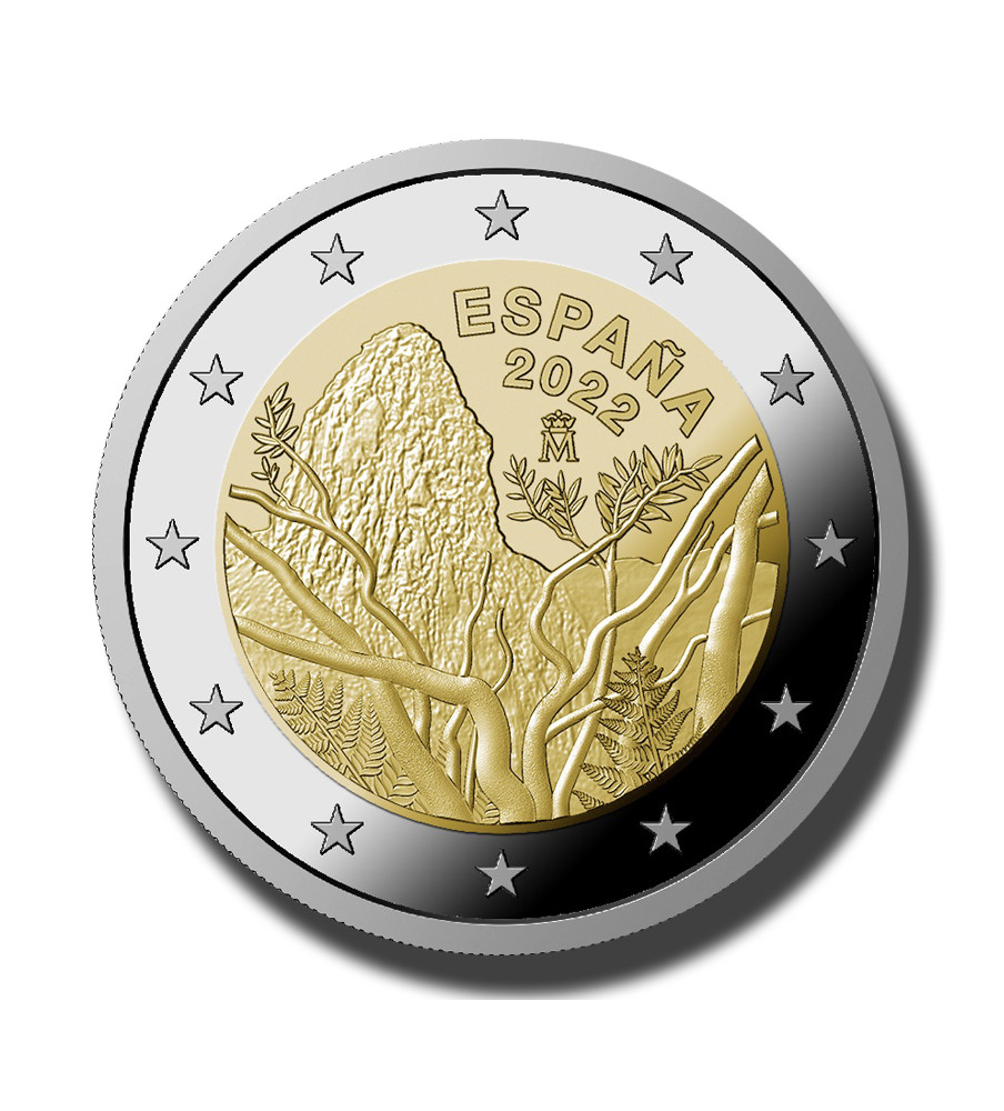 2022 Spain Garajonay National Park 2 Euro Coin