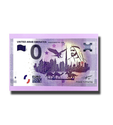 0 EURO BANKNOTE United Arab Emirates 2019 YEAR OF ZAYED FEAD