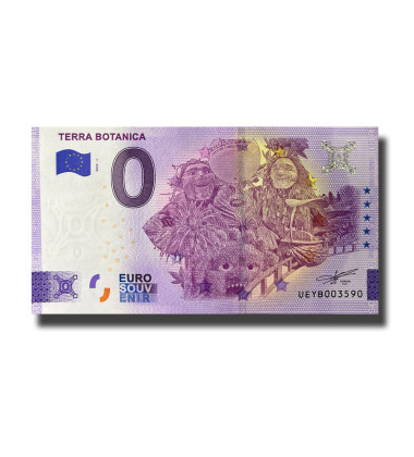 0 Euro Souvenir Banknote Terra Botanica France UEYB 2022-1