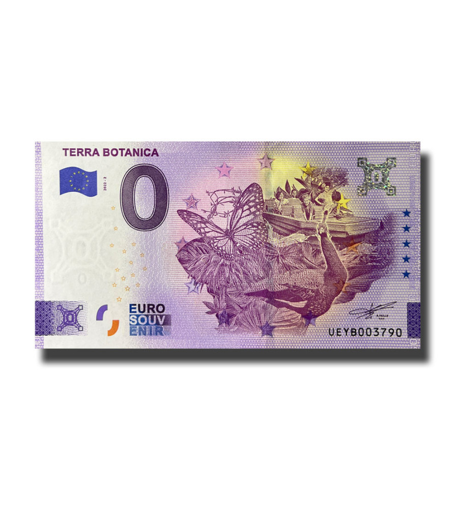 0 Euro Souvenir Banknote Terra Botanica France UEYB 2022-2