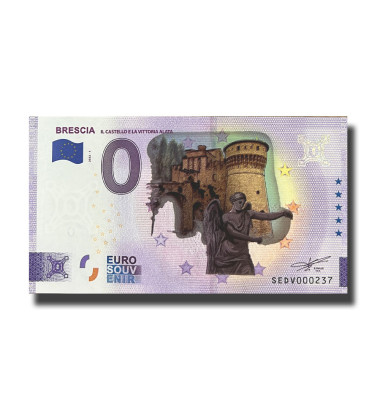 0 Euro Souvenir Banknote BRESCIA Colour Italy SEBV 2022-1