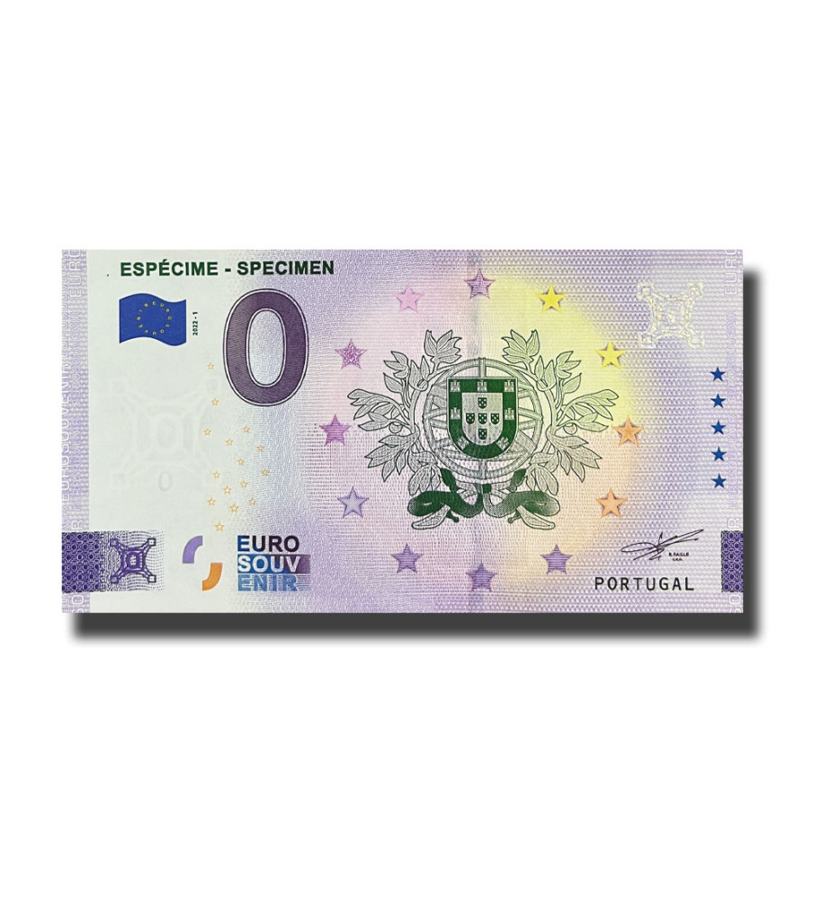 0 Euro Souvenir Banknote Especime - Specimen Portugal PORT 2022-1