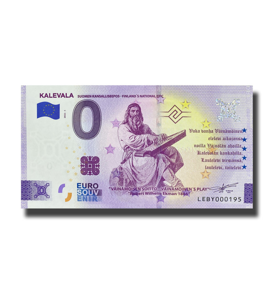 0 Euro Souvenir Banknote Kalevala Finland LEBY 2022-1