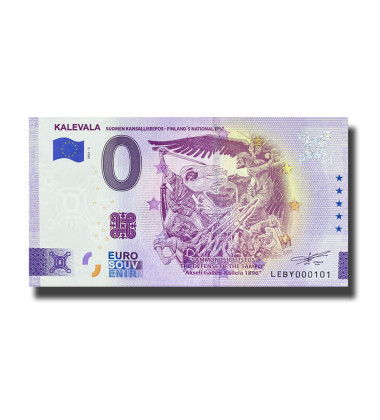 0 Euro Souvenir Banknote Kalevala Finland LEBY 2022-2