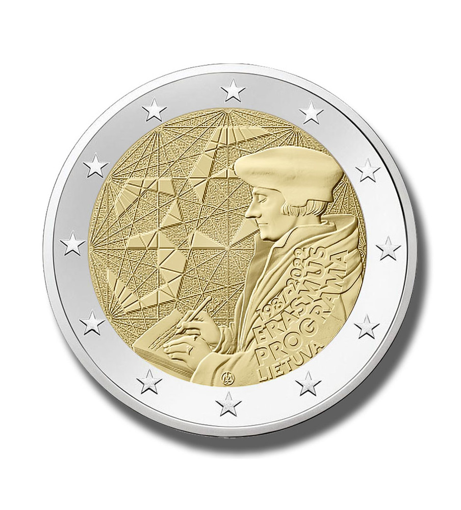 2022 Lithuania Erasmus Program 2 Euro Coin