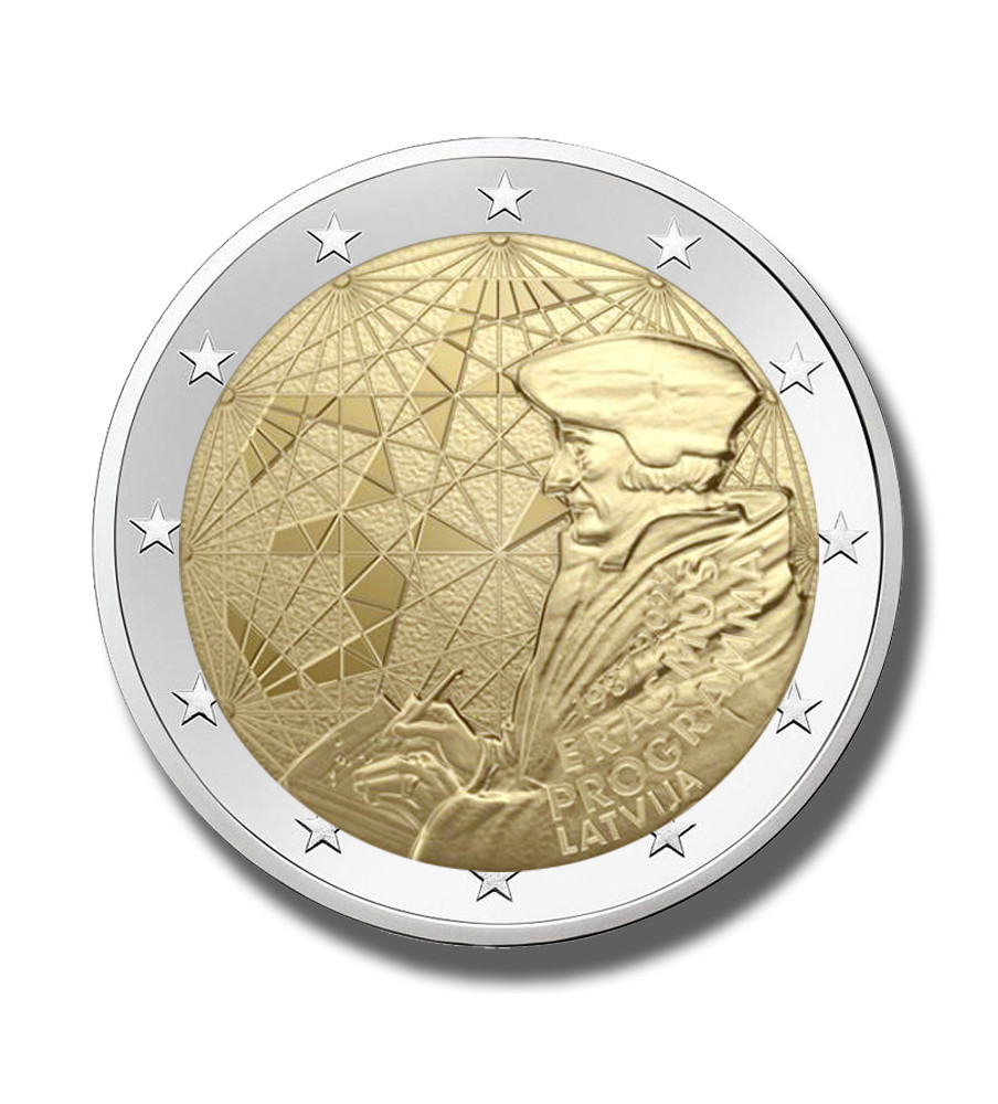 2022 Latvia Erasmus Program 2 Euro Coin