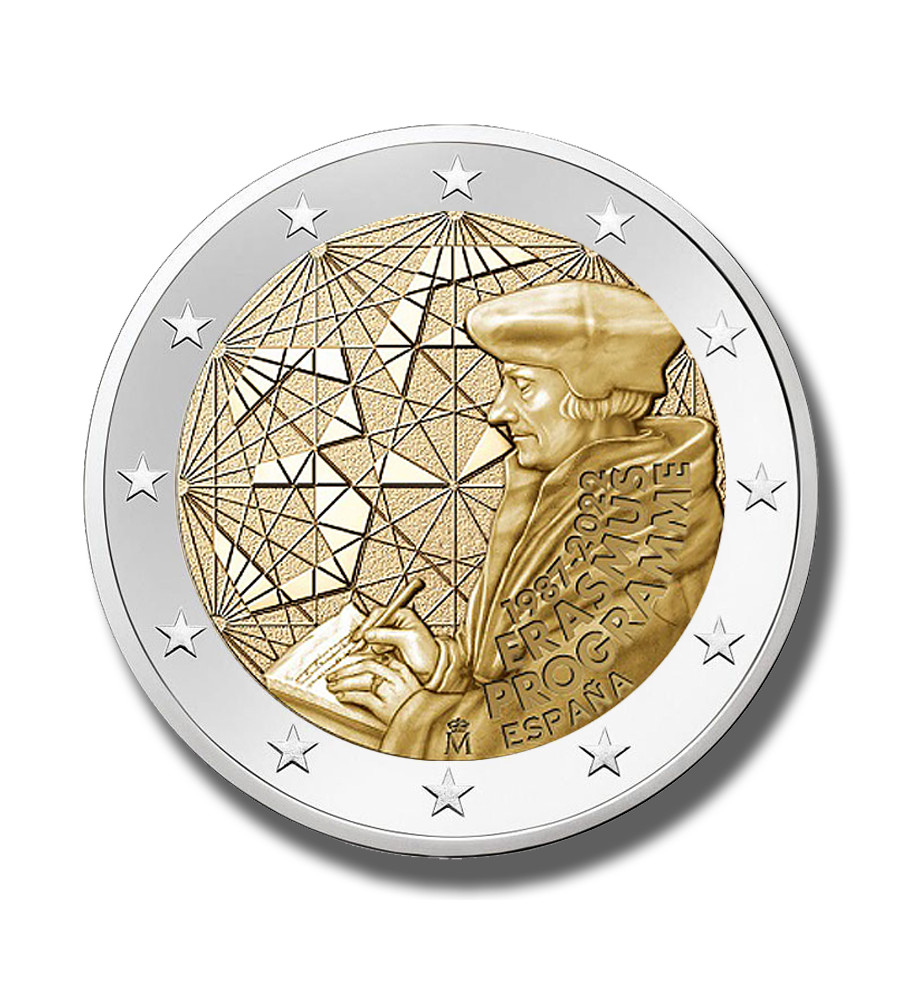 2022 Spain Erasmus Program 2 Euro Coin