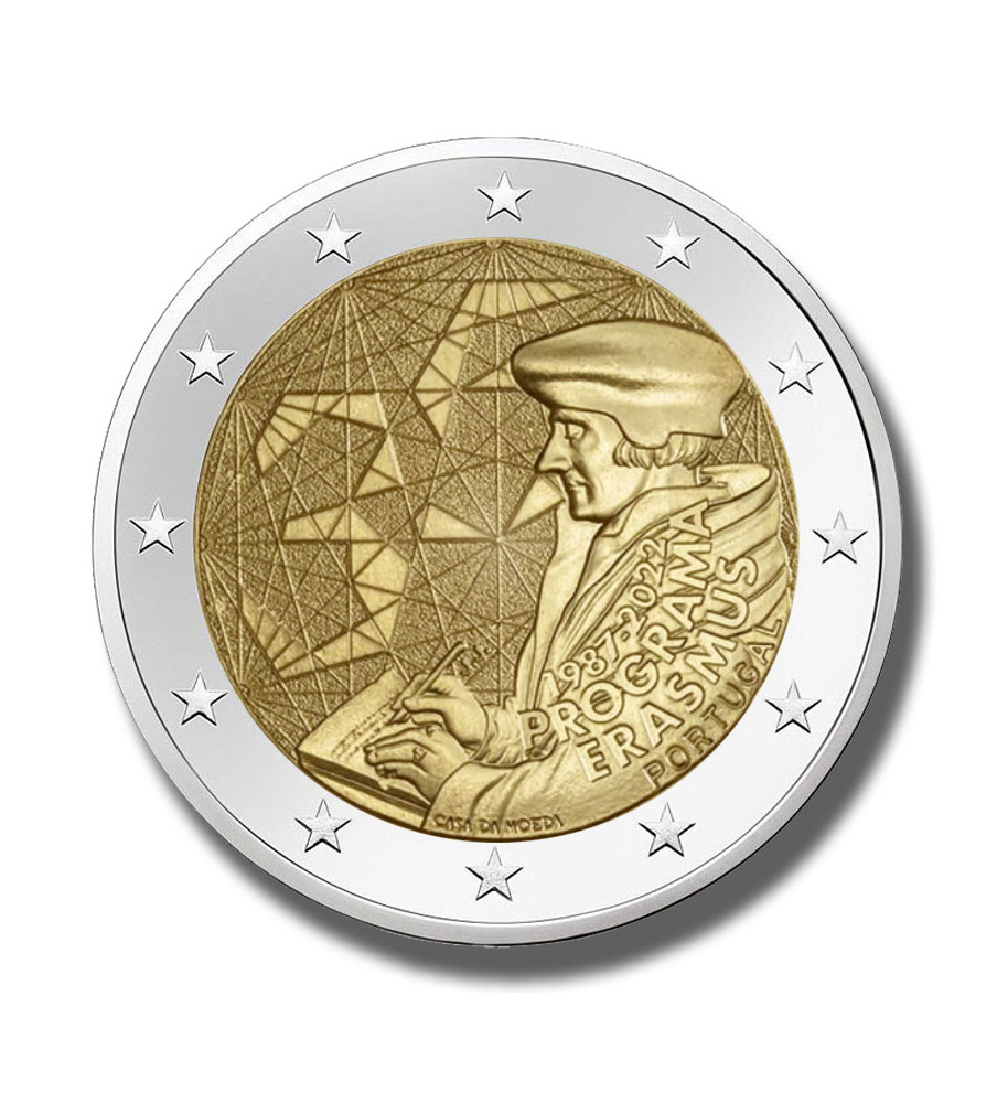 2022 Portugal Erasmus Program 2 Euro Coin