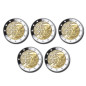 2022 Germany A, D, F, G, J Erasmus Program 2 Euro Coin Set of 5