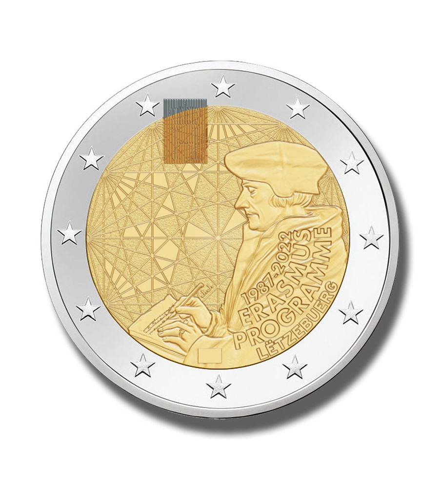 2022 Luxembourg Erasmus Program 2 Euro Coin