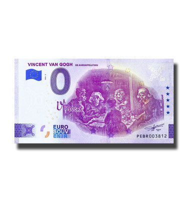 0 Euro Souvenir Banknote Vincent Van Gogh Netherlands PEBR 2022-6