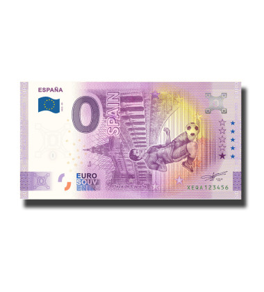 0 Euro Souvenir Banknote World Cup Qatar - Spain Germany XEQA 2022-ES