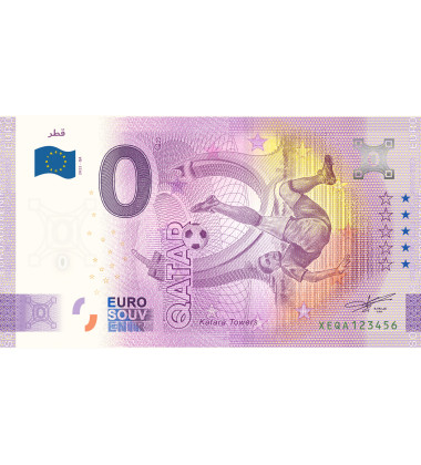 0 Euro Souvenir Banknote Football World Cup Qatar - Set of 32 Countries  XEQA 2022 Set of 32