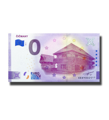 0 Euro Souvenir Banknote Cicmany Slovakia EEDY 2021-1